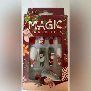 🛍️Any 5 items for $15 🛍️Christmas coffin nails 12pcs Santa snowman reindeer